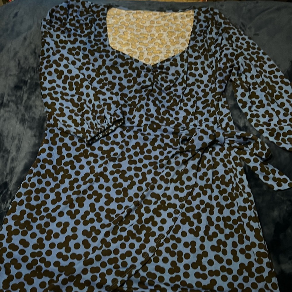 Ava Viv 2x faux wrap dress